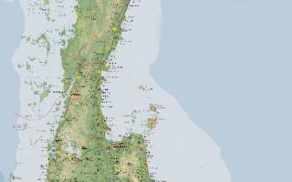 ﻿ Карты Самуи - Самуи на карте Тайланда, достопримечательности, курорты, парки, отели, соседние острова - Таиланд Сезон на Самуи — когда лучше ехать