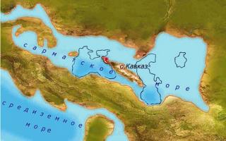 Geographical position The Caspian Sea is located at the junction of two parts of the Eurasian continent - Europe and Asia