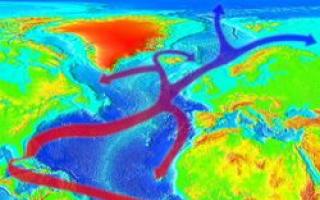 Kje je Golfski tok na zemljevidu sveta?